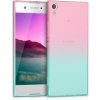 Pouzdro a kryt na mobilní telefon Sony Pouzdro Kwmobile průhledné dvoubarevné Sony Xperia XA1 růžové