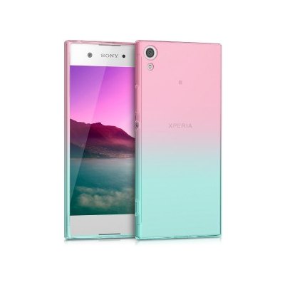 Pouzdro Kwmobile průhledné dvoubarevné Sony Xperia XA1 růžové – Zbozi.Blesk.cz