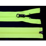 Spirálový zip no.5 rozepínací 65cm - více barev color: 629 neonově žlutozelená (jezdec 1) – Hledejceny.cz