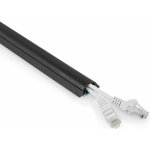 Nedis Kabelová lišta pro kabely do 12 mm PVC 1.5 m černá CMDT3312BK150 – Zboží Živě