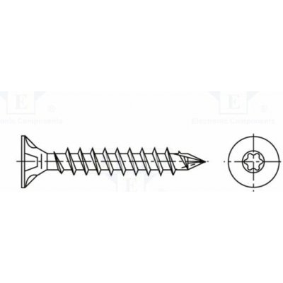 BOSSARD 9017678 Vrut; do dřeva; 8x120; Hlava: kuželová; Torx®; kalená ocel; WIROX® – Hledejceny.cz