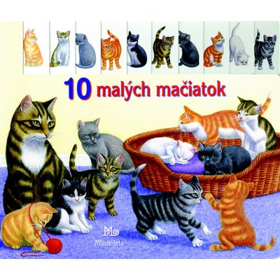 10 malých mačiatok