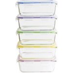 Pebbly PKV-5SRB Sada skleněných dóz s víkem – Zboží Dáma