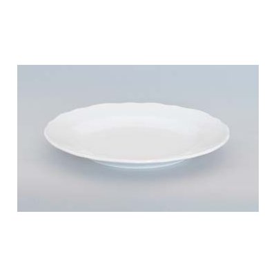 Český porcelán Dubí Talíř porcelán bílý mělký 21 cm – Zboží Dáma