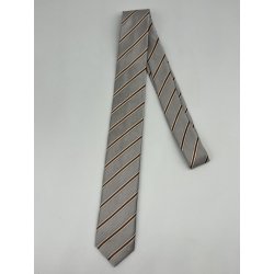 Pánská kravata stříbrná