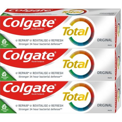 Colgate Total Original Active Prevention 3 x 75 ml – Hledejceny.cz