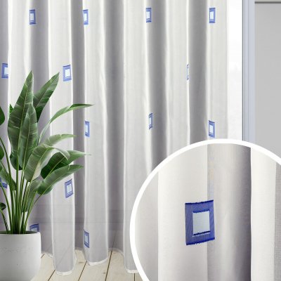 Voálová záclona s geometrickým designem metraž - Ervi 1160 – Hledejceny.cz