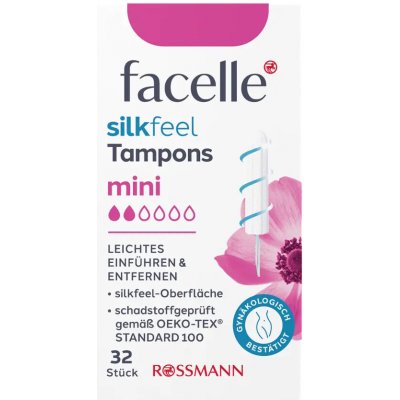 Facelle Tampony Silk Feel Mini 32 ks – Zboží Dáma