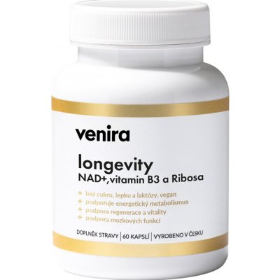 Venira longevity NAD+ vitamin B3 a ribosa 60 kapslí – Hledejceny.cz