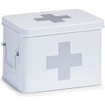 Zeller Kovová lékárnička v bílé barvě 4 přihrádkí 22 x 16 x 16 – Hledejceny.cz