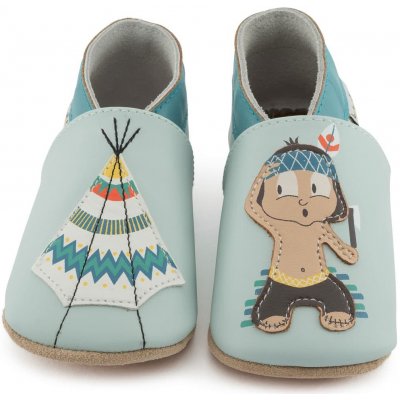 Lait et Miel Kožené capáčky s indiánem Modrá – Sleviste.cz