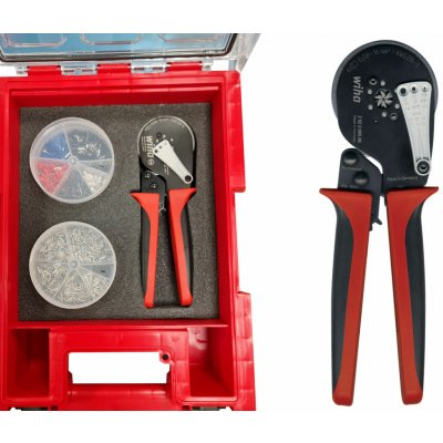 WIHA 41246 Lisovací kleště na dutinky 0,08-16mm2 + KUFR + DUTINKY 2100 ks – Zboží Mobilmania