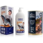 Simply from nature Salmon oil Lososový olej 1000 ml – Hledejceny.cz