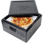 Termoizolační nádoba na pizzu 410x410x330 mm | THERMO FUTURE BOX, 057301 černý – Zboží Mobilmania