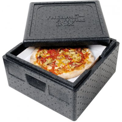 Termoizolační nádoba na pizzu 410x410x330 mm | THERMO FUTURE BOX, 057301 černý – Zboží Mobilmania
