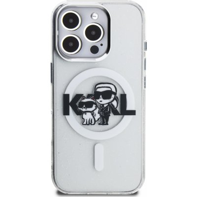 Karl Lagerfeld Ochranný kryt na iPhone 16 Pro - Karl Lagerfeld, IML Glitter Sketch MagSafe Transparent KLHMP16LHGKCGKBT – Zboží Mobilmania