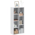 Knihovna bílá 50x25x105 cm kompozitní dřevo – Zboží Mobilmania