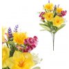 Květina Autronic Mix umělých jarních květin v pugetu