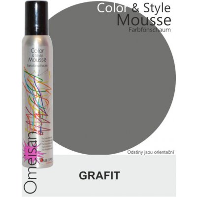 Omeisan Color & Style Mousse tužidlo grafit 200 ml