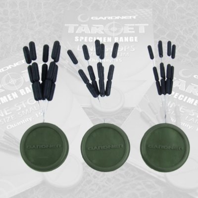 Gardner Zarážka Na Vlasec Target Line Stops Sinking Černé 2,5x7,5mm 15ks – Zboží Mobilmania