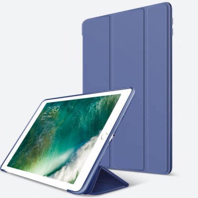 SES 2v1 Smart flip cover + zadní silikonový ochranný obal pro Apple iPad mini 8.3" 2021 6. generace modrý 9689