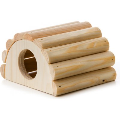 JK Animals dřevěné iglú z masivu pro myšky 12 x 11 x 7,5 cm