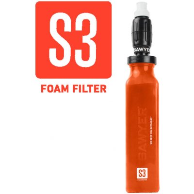 Sawyer Vodní cestovní filtr S3 Foam Filter + Micro Squeeze SP2129 - balení BEZ blistru