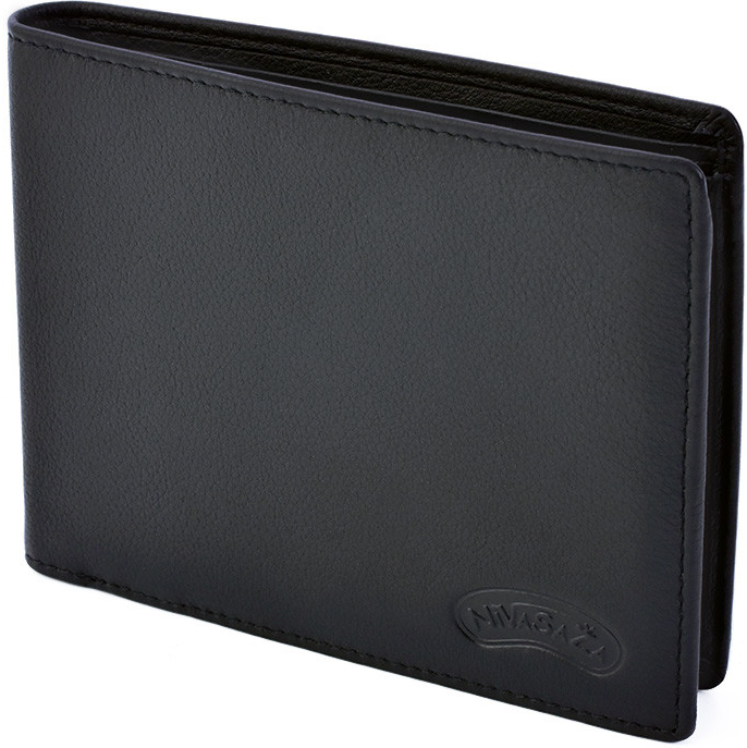 Nivasaža pánská kožená peněženka N13 CLN B černá