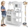Dětská kuchyňka Ricokids 7800 dětská dřevěná kuchyňka 85cm bílá