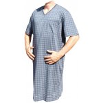 Xcena pánská noční košile kr.rukáv do V s kapsičkou tm.šedé – Sleviste.cz