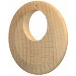 Dřevěný polotovar pro výrobu bižuterie - přívěsek kruh 6 cm – Hledejceny.cz