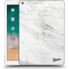 Pouzdro na tablet Picasee silikonový Apple iPad 9.7 2017 5. gen White marble čiré