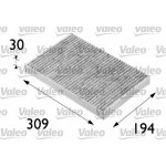 Filtr vzduchu v interiéru VALEO 698682