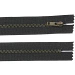 KOH-I-NOOR Kovový zip no.3 nerozepínací 18cm černý (staromosazné zoubky) – Hledejceny.cz