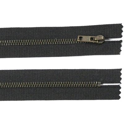 KOH-I-NOOR Kovový zip no.3 nerozepínací 18cm černý (staromosazné zoubky) – Hledejceny.cz