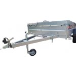 EBECO N5,3 - Jednonápravový sklápěcí NEBRZDĚNÝ přívěs do 750 kg - 40cm BOČNICE | Zboží Auto