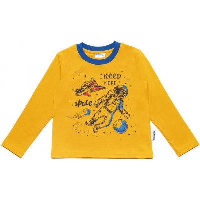 Winkiki kids Wear chlapecké tričko s dlouhým rukávem More Space žlutá