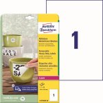 Avery Zweckform L4775REV-20 Odolné snímatelné etikety 210x297mm 20 ks bílá – Hledejceny.cz