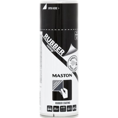 Maston Rubbercomp sprej 400 ml Sprej: Černá mat