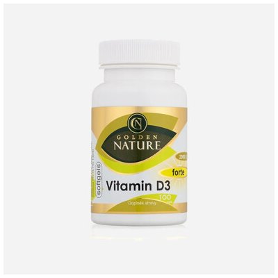 Golden Natur Vitamin D3 2000 I.U. 100 kapslí – Hledejceny.cz