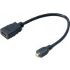 vodič AKASA redukce HDMI na microHDMI / AK-CBHD09-25BK / černá / 25cm