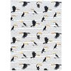 Utěrka SCANquilt utěrka DEKORO tukani bíločerná 50 x 70 cm