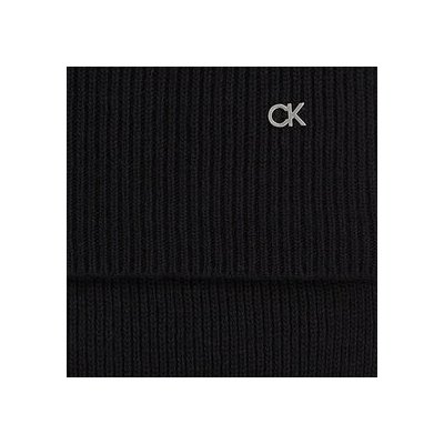 Calvin Klein šál Re-Lock Knit Scarf K60K611128 Černá – Sleviste.cz