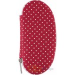 Dup manikúra Zora 6 dílná červený nylon s tečkami 230404-010 – Zboží Dáma