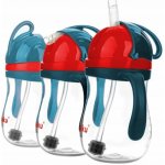 Akuku láhev s brčkem a závažím modro/červený 280 ml – Sleviste.cz