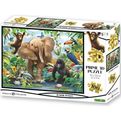 PRIME 3D PUZZLE Junior Jungle 100 ks – Zboží Mobilmania
