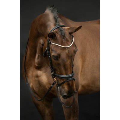 HKM Kožená uzdečka Kopenhagen černá – Zboží Dáma