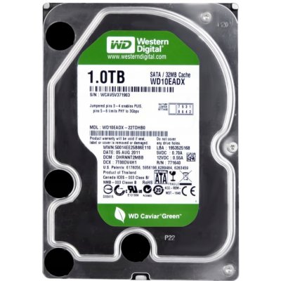 WD Green 1TB, WD10EADX