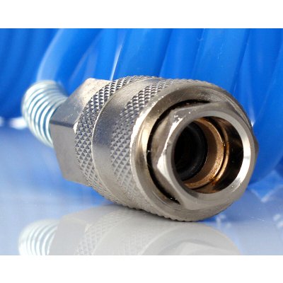 TAGRED TA113 Polyethylenová hadice tlaková, spirálová, 8 mm x 12 mm x 10 m, 8 bar, s rychlospojkami – Sleviste.cz