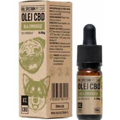 Full Spectrum CBD olej pro zvířata 6% 10 ml – Hledejceny.cz